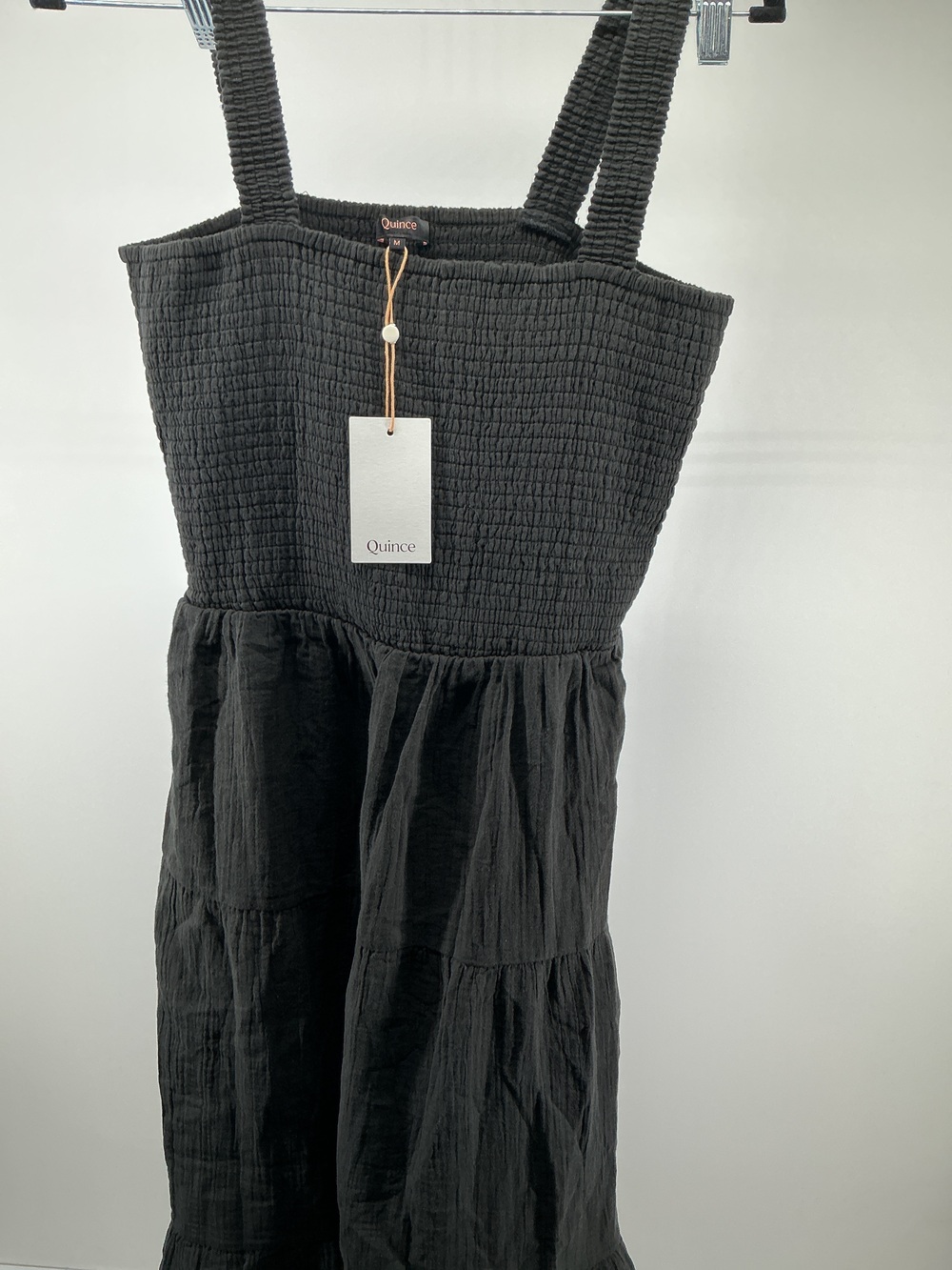 100% Organic Cotton Gauze Smocked Sleeveless Maxi Dress